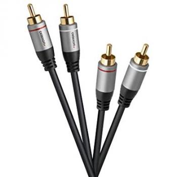Celexon 2x Cinch Stereo Audiokabel 5,0m