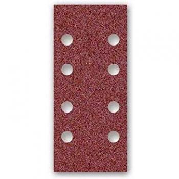 Cartella di carte abrasive rosse velcrate 186x93mm 8 fori G180 (set da 50) – Menzer