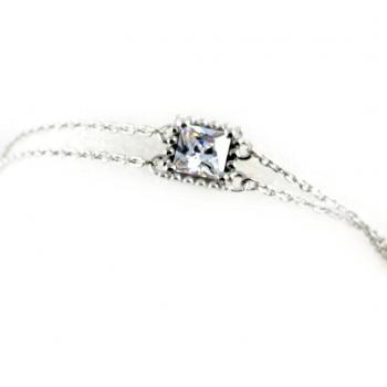 Altesse Braccialetto Bianco Argento