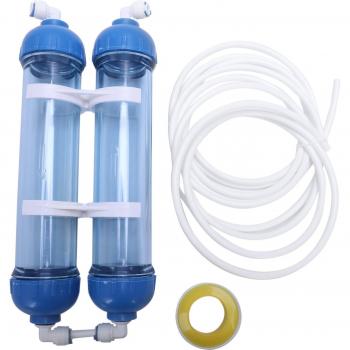 2Pcs T33 Water Filter Housing with 4 Fittings for RO System