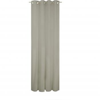 Vorhang WIRTH LORCA Gardinen Gr. 150cm, Ösen, 132cm, grau