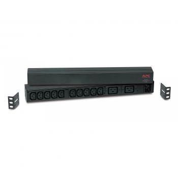 APC PDU Rack, Basique, 0U/1U, 16A, 230V, (10x) C13 (2x) C19, prise C20 (AP9559)