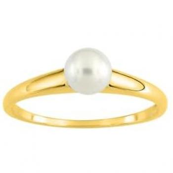 Bague Femme Luxe Perle Or 9 Carats