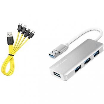 Cable 2× + Divisor USB 3.0 Multiplataforma