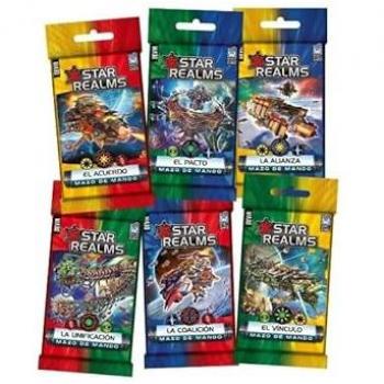 Devir Juego de Mesa Star Realms Display Mazo de Mando 30U Familiar Plus 12x9x14 Cms