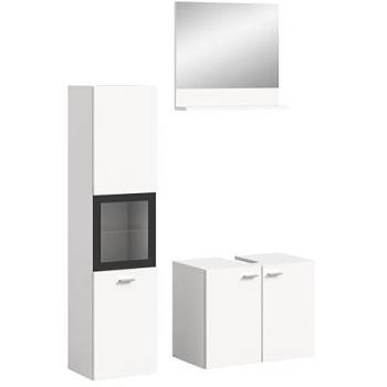 Ensemble de Décoration Blanc avec Vitrine