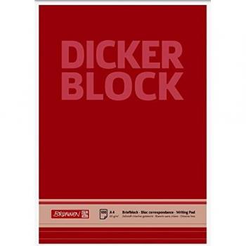 Quaderno Righe A4 100 Fogli Rosso Bianco