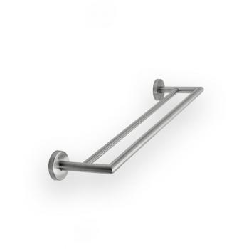 Acier Brossé Porte-Serviettes Inda Gealuna Double 65 cm