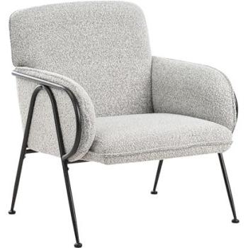 Black/White Trysnes Upholstered Chair – BELIANI