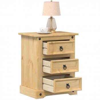 Table d'Appoint Corona Bois de Pin 53x39x66 cm