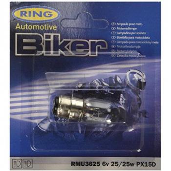 Ring 3625 6V 25/25W PX15D Bayonet Bulb