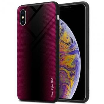 Custodia Smartphone Cadorabo – XS Max, Vetro a Strisce, Silicone TPU, Rosa