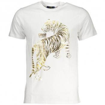 Cavalli Class Rundhals T-Shirt in Weiß