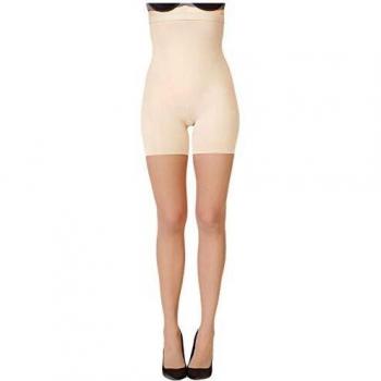 SpanX Shape Mid-Thigh Sheer Shorts – S, B