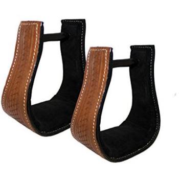 Étriers de protection cuir Natowa – Tissu TU brun