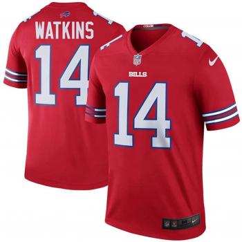 4 Jersey de Fútbol Americano Sammy Watkins Buffalo Bills Camiseta Roja Color Rush Talla XXL