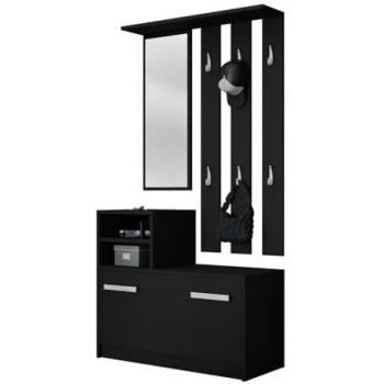 Garderobe Kolom mit Spiegel und Haken