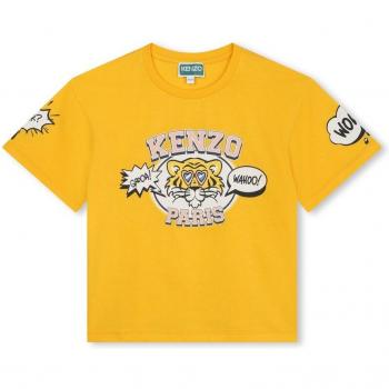 T-shirt Kenzo KIDS Fille Jaune 5A Imprimé