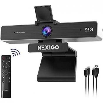 NexiGo 4K Zoombare Webcam für Zoom und Skype
