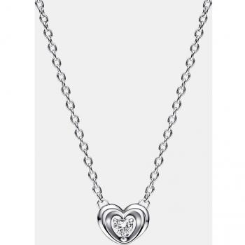 Radiant Heart with Floating Gem Necklace