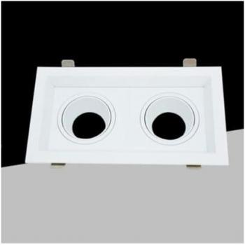 Spot Double Orientable Blanc pour Éclairage GU10/GU5.3