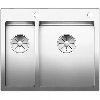 Blanco Claron Évier de Cuisine, 60,5 x 51 cm, Inox, PushControl
