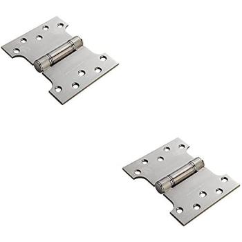 Stainless Steel Internal Hinges, 101.6 × 127 × 3 mm – 2‑Pack in Metallics