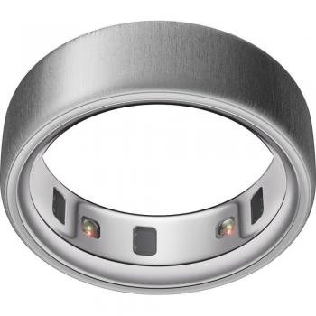 OURA RING S13 – Glänzendes Silberschlicht