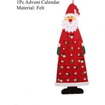 Felt Santa Countdown Ornament