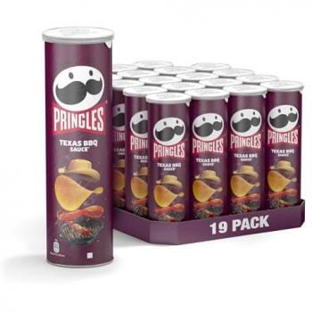 Pringles Texas BBQ – 19 Pieces, 165 g each