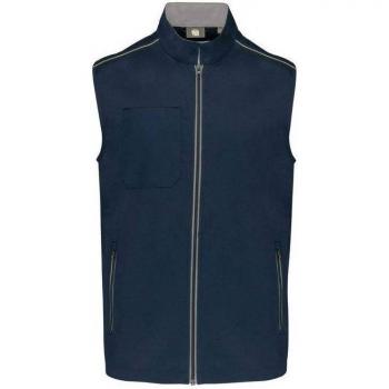 Gilet da lavoro grigio chiaro senza maniche