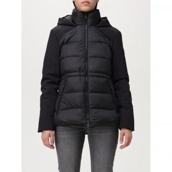 Black Woolrich Coat – Größe L (schwarz)