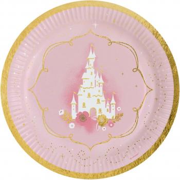 Papírové talíře pro oslavu princezny 23 cm
