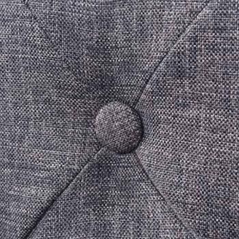 vidaXL Bar Stools 2 pcs Dark Grey Fabric