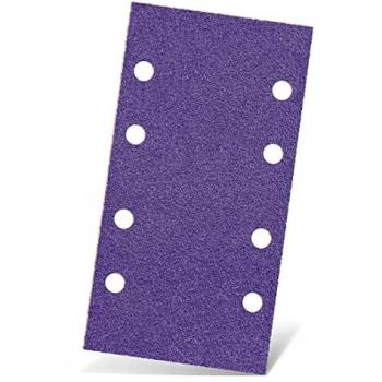 Feuilles Abrasives Titanium HD – 180 × 93 mm, 8 trous, Ponçage Vibrant, Mix Céramique (50 pièces) – Menzer