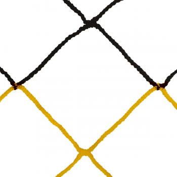 Two-Tone 11-a-Side Football Nets, 4mm Twisted PP, Single Mesh, 120 Bee Hive