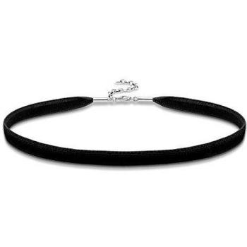 Gargantilla negra de terciopelo Thomas Sabo, plata 925
