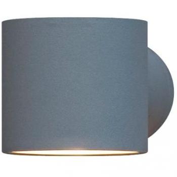 Konstsmide Modena Round Outdoor Wall Light, Round Grey