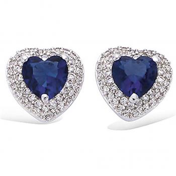 Blue Diamond‑White Silver Drops