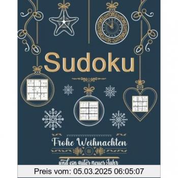 Weihnachts Sudoku: Frohe Weihnachten Rätsel mit 150 Sudoku in 4 Schwierigkeitsstufen|Weihnachtsgeschenke Kleinigkeiten für Familie, Kollegen, Freunde