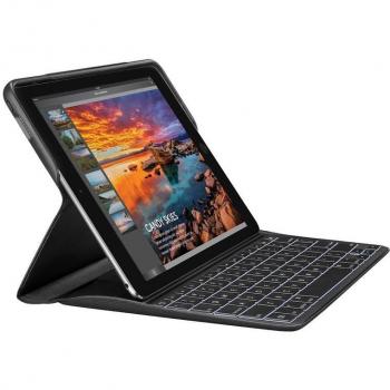 Logitech iPad Pro 9.7 Étui Clavier Create avec Clavier Rétroéclairé sans fil et Smart Connector 1ère Génération (Clavier Française AZERTY, Noir)