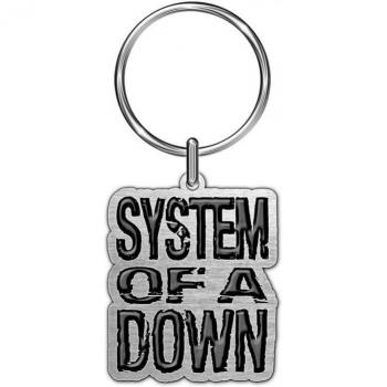 System Of A Down Sleutelhanger in Zwart en Zilver