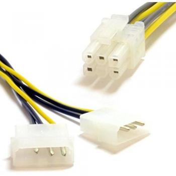 LP4 Molex to 6 Pin PCIe Power Cable