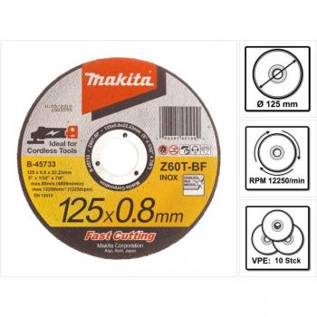 Makita B-4573 Trennscheiben für INOX