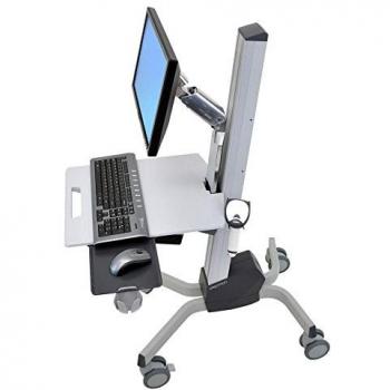 Ergotron Neo‑Flex 22 Desktop Mobile Cart – Two‑Tone Grey