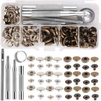 KAOBUY Leather Snap Fasteners Kit