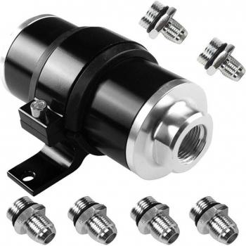 Cleanable Inline Fuel Filter + Bracket