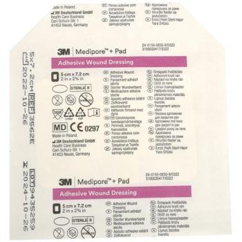 Set di cerotti 3M Medipore Pad 5×7 cm, 50 unità