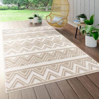 Paco Home Terrassen-Teppich, wetterfest, 120x170 cm, Beige