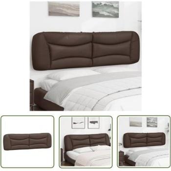 Coussin de tête de lit marron élégant
